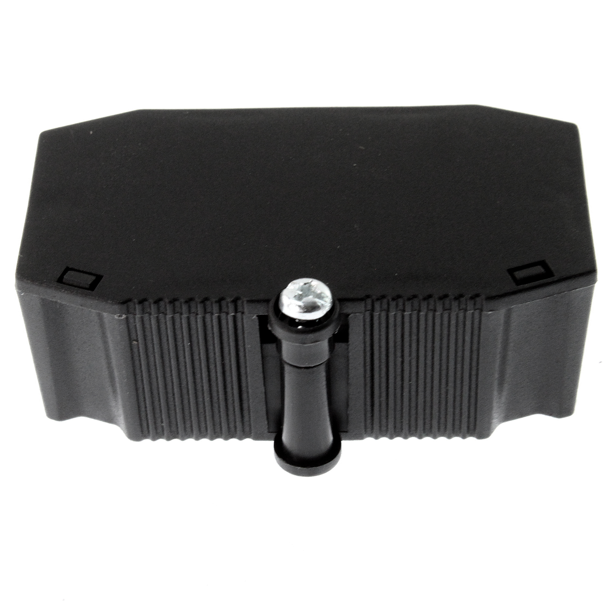 Solar Wiring Junction Box / Enclosure, 3 Conductor, 30628 Plastic, Black