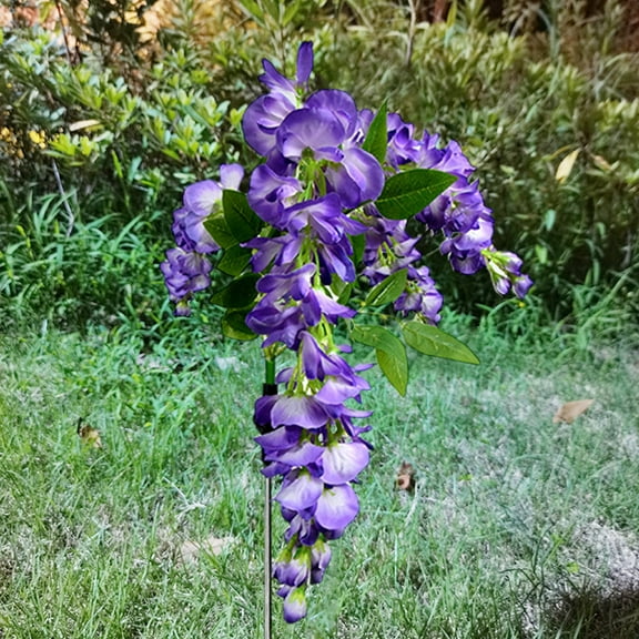 Solar Wisteria Lamp - LED Light Controlled Flower Arrangement Lamp for Outdoor Garden and Patio Decoration