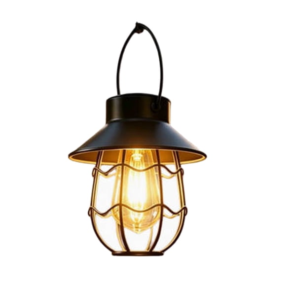 Solar Wrought Iron Wave Chandelier Handheld Lamp Outdoor Courtyard Decorative Lighting Rustproof Waterproof