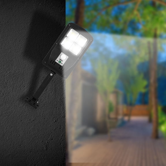 Solar Yard Lights Outdoor Motion Sensor Solar Powered Lights Ip65 3 Modes With Remote Control Security Wall Light For Fence Yard Garden Patio Front Outdoor Solar Lights For Yard