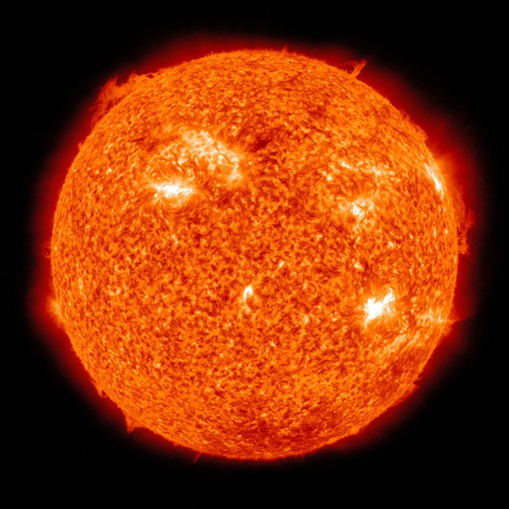 Solar activity on the Sun Canvas Art - Stocktrek Images (28 x 28)