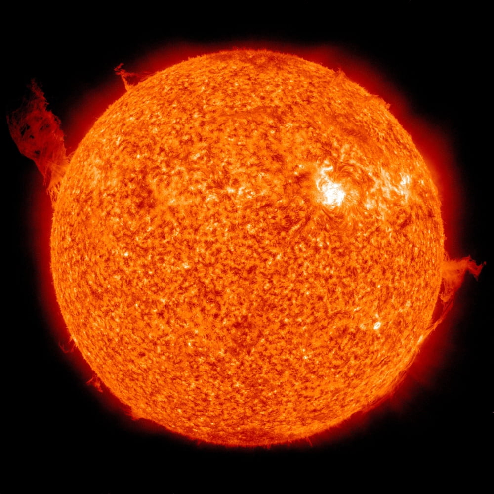 Solar activity on the Sun Canvas Art - Stocktrek Images (28 x 28)