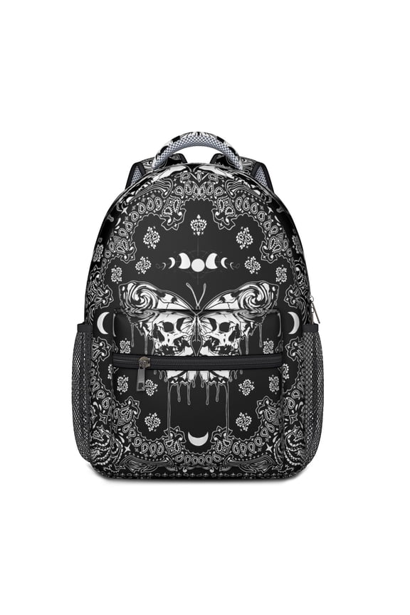 Solar and Lunar Eclipse Backpack - Waterproof & Ergonomic Design for Commuters with Gothic Constellation Map