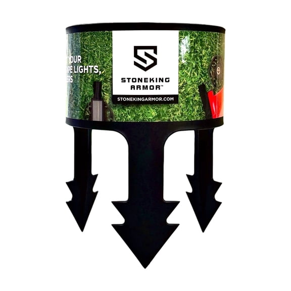 Stoneking Armor Yard Guard | Protect Sprinkler Heads & Landscape Lights | Trimmer & Mower Shield | Modular Connectable Coverage | Made in USA