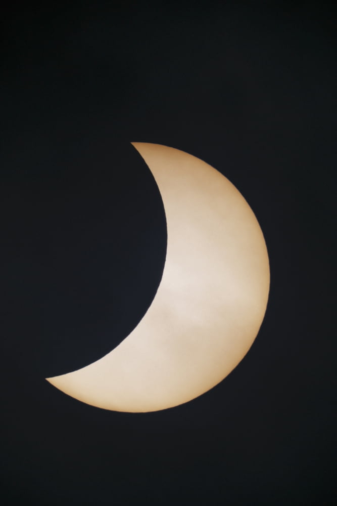 Solar eclipse South Shields Tyne and Wear England Canvas Art - John Short Design Pics (12 x 19)
