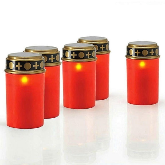 Solar grave candle eternal lamp memorial led solar lights for cemetery