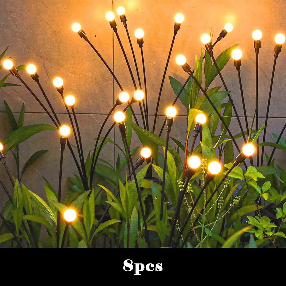 Solar led winddriven firefly lights outdoor waterproof camping lights