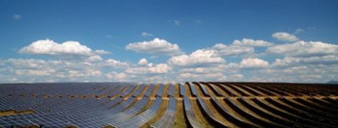 Solar panels in a field Provence-Alpes-Cote dAzur France Canvas Art - Panoramic Images (15 x 6)