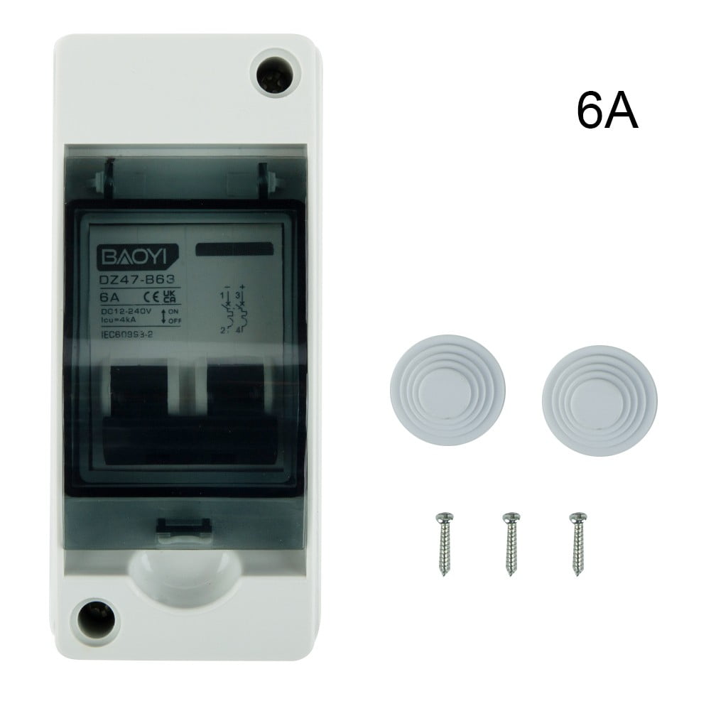 Solar photovoltaic cell combiner box DC circuit breaker switch with