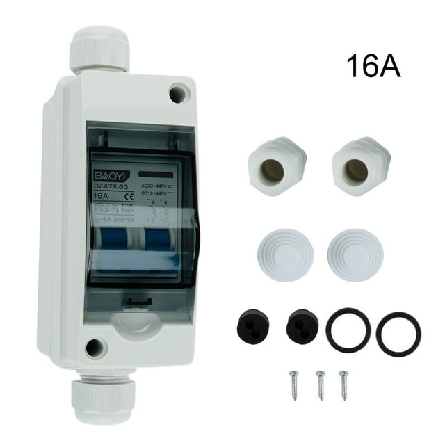 Solar photovoltaic cell combiner box DC circuit breaker switch with