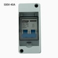 thumbnail image 1 of Solar photovoltaic cell combiner box DC circuit breaker switch with junction box, 1 of 7