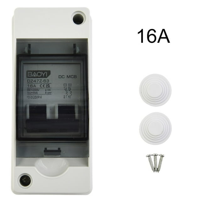 Solar photovoltaic cell combiner box DC circuit breaker switch with