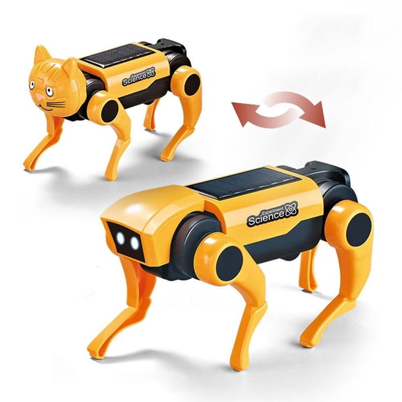 Solar-powered Mechanical Dog Remote Robot Dog DIY Assembly Quadruped Robot R89C