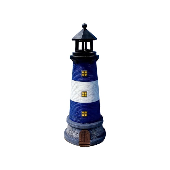 Solar powered lighthouse decoration,Outdoor garden light tower,Solar light for yard decor,Lawn ornament with LED lights,Weather resistant solar lamp,Automatic dusk to dawn solar light