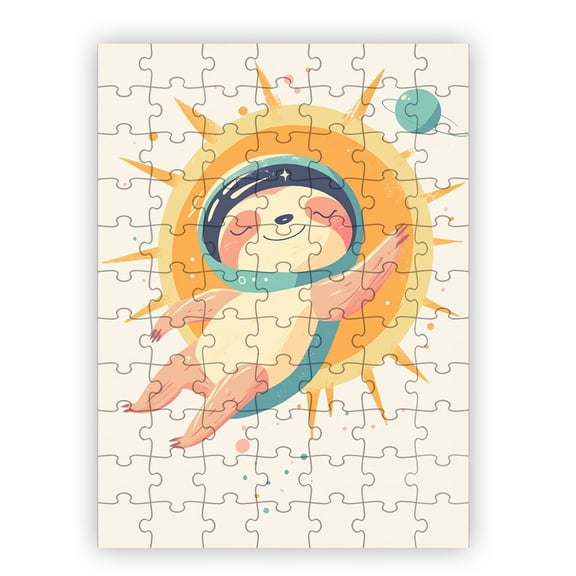 Solar the Sloth Jigsaw Puzzle by Dancing Littles Jungle - 88 Pieces