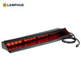 thumbnail image 1 of SolarBlast 18" 16-Watt LED Emergency Visor Light - Passenger Side [Universal Fit] [48 Flash Patterns] [12.5 ft Cord] Interior Dash/Windshield LED Strobe Light Bar - Red, 1 of 7