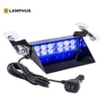 thumbnail image 1 of SolarBlast SBWL26 12W BLUE LED Warning Strobe Dash Light [32 Flash Modes] [Adjustable Angle] [Suction Cups] Blue Flashing Emergency Dash Windshield Light for Volunteer Firefighter Truck Vehicles, 1 of 9