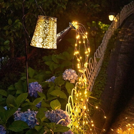 OriginalSourcing Solar Watering Can with Lights Garden Decor Waterproof Solar Lights LED Christmas Decorations Outdoor String Fairy Lights for Lawn Table Yard Pathway Walkway Gardening Gifts