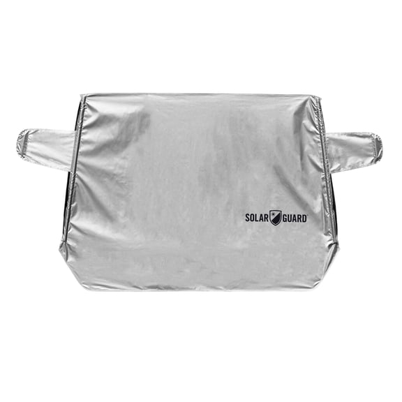 SolarGuard Plus XL Size Exterior Sunshade with Storage Sleeve, Silver