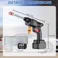 thumbnail image 1 of 12V Cordless Pressure Washer, Dual Battery, 5M Hose, High Power Handheld Washer with 6-in-1 Adjustable Nozzle for Car, Floor, Garden, 1 of 7