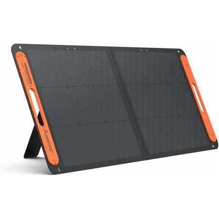SolarSaga 100W Bifacial Portable Solar Panel for Explorer 240/300/500/1000/1500 Power Stations, Foldable Cell Charger with USB Outputs Phones, Rooftops, Outdoor Camping and RVs