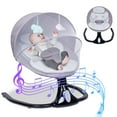 thumbnail image 1 of SolarSoda Electric Baby Swing with 12 Lullables, 4-Speed Infant Toddler Swings Bouncer, Bluetooth, 1 of 11
