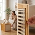 thumbnail image 1 of GIATUEE Solid Wood Stacking Cabinet with Doors - Large Capacity Storage Organizer for Clothing, Bedding & Home | Dust-Proof, Mildew-Proof & Easy to Assemble, Orginal Color, 1 of 9