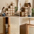 thumbnail image 1 of GIATUEE Solid Wood Stacking Cabinet with Doors - Large Capacity Storage Organizer for Clothing, Bedding & Home | Dust-Proof, Mildew-Proof & Easy to Assemble, Original Color, 1 of 10