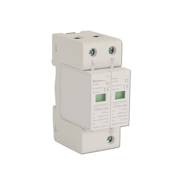 SolarYTTS1-C40 SPD 2P 275V AC 40KA Surge Protector Lightning Protection Surge Arrester Surge Protective Device