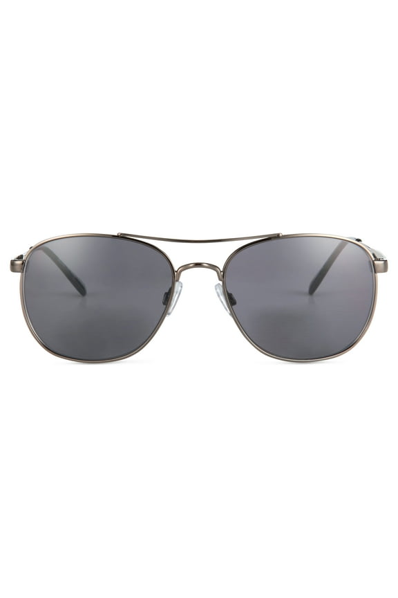 Baseline Unisex Reader Sunglasses, Gun Metal, +2.5
