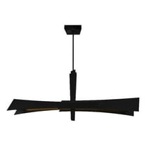 Solara Integrated LED Black Chandelier