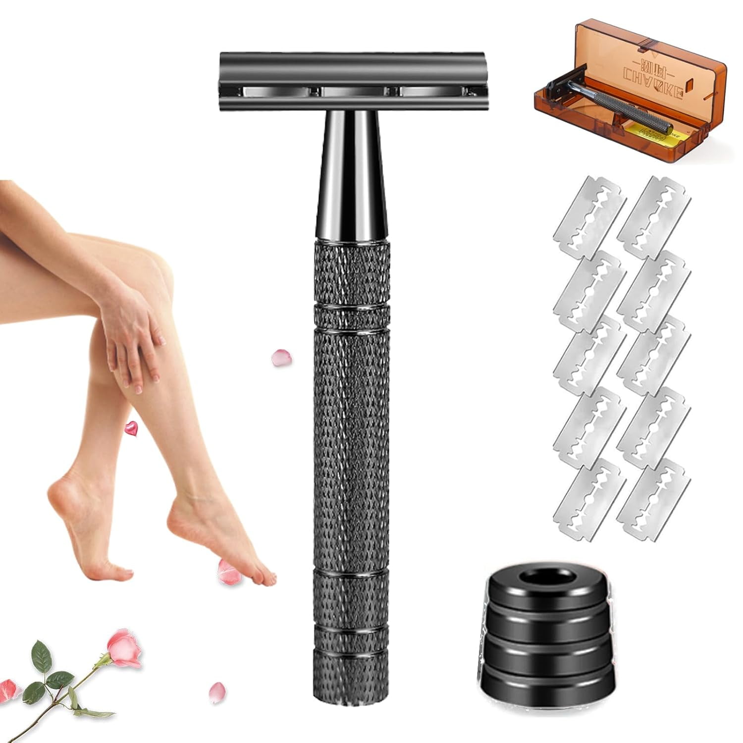 Solara Razor, Solara Razor for Women, Glide 2.0 Safety Edge Razor with ...