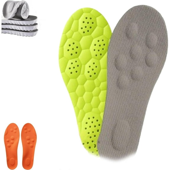 Solarapickleball Insoles, 4d Anti-Slip Prevent Foot Odor Providing Shock Absorption and Cushioning Memory Foam Insole