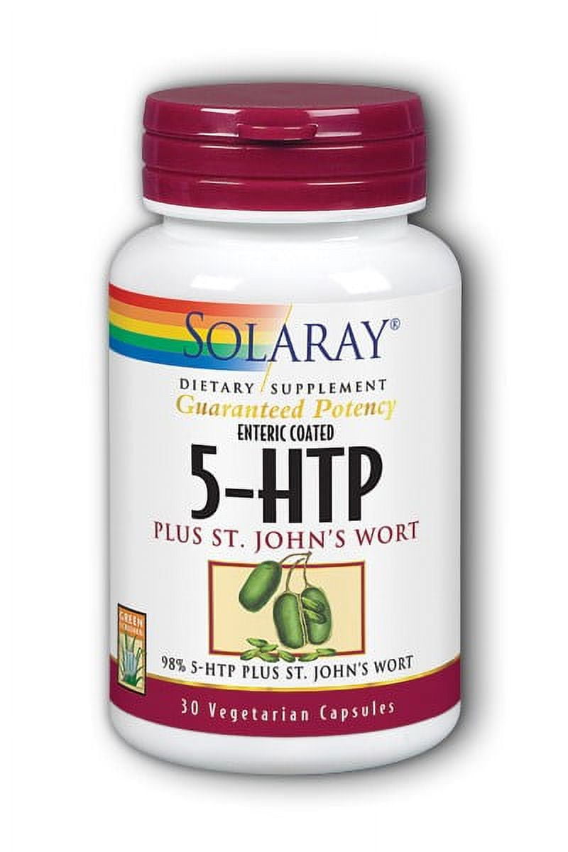 Solaray 5HTP Plus St John's Wort 100 mg 30 Capsules