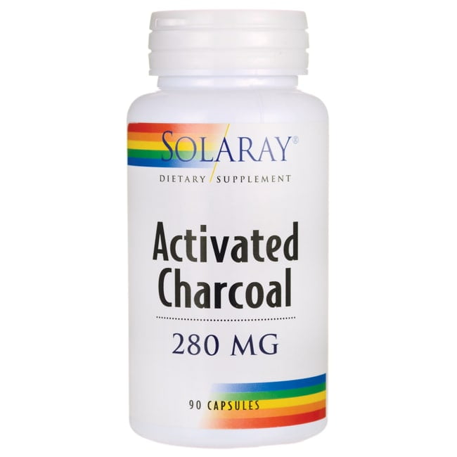 Solaray Activated Charcoal 280mg Coconut Source Healthy Inner