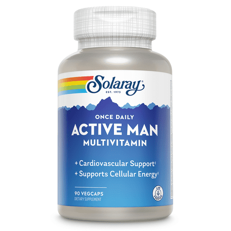 Solaray Active Man Multivitamin Once Daily VegCaps 90 Count