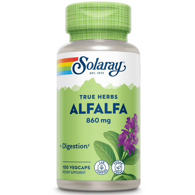 Solaray Alfalfa Leaf 860mg VitaminRich Superfood w/ Fiber