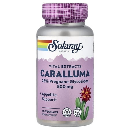 Solaray - Ayurvedic Herbs Caralluma Fimbriata 500 mg. - 30 Vegetarian Capsules