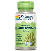 Solaray Bladderwrack Seaweed 580 mg | Healthy Thyroid Balance and Weight Management Support | Non-GMO & Vegan | 100 VegCaps