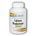 thumbnail image 1 of Solaray Calcium Bisglycinate with D-3 1000 mg - 120 Vegetarian Capsules, 1 of 4