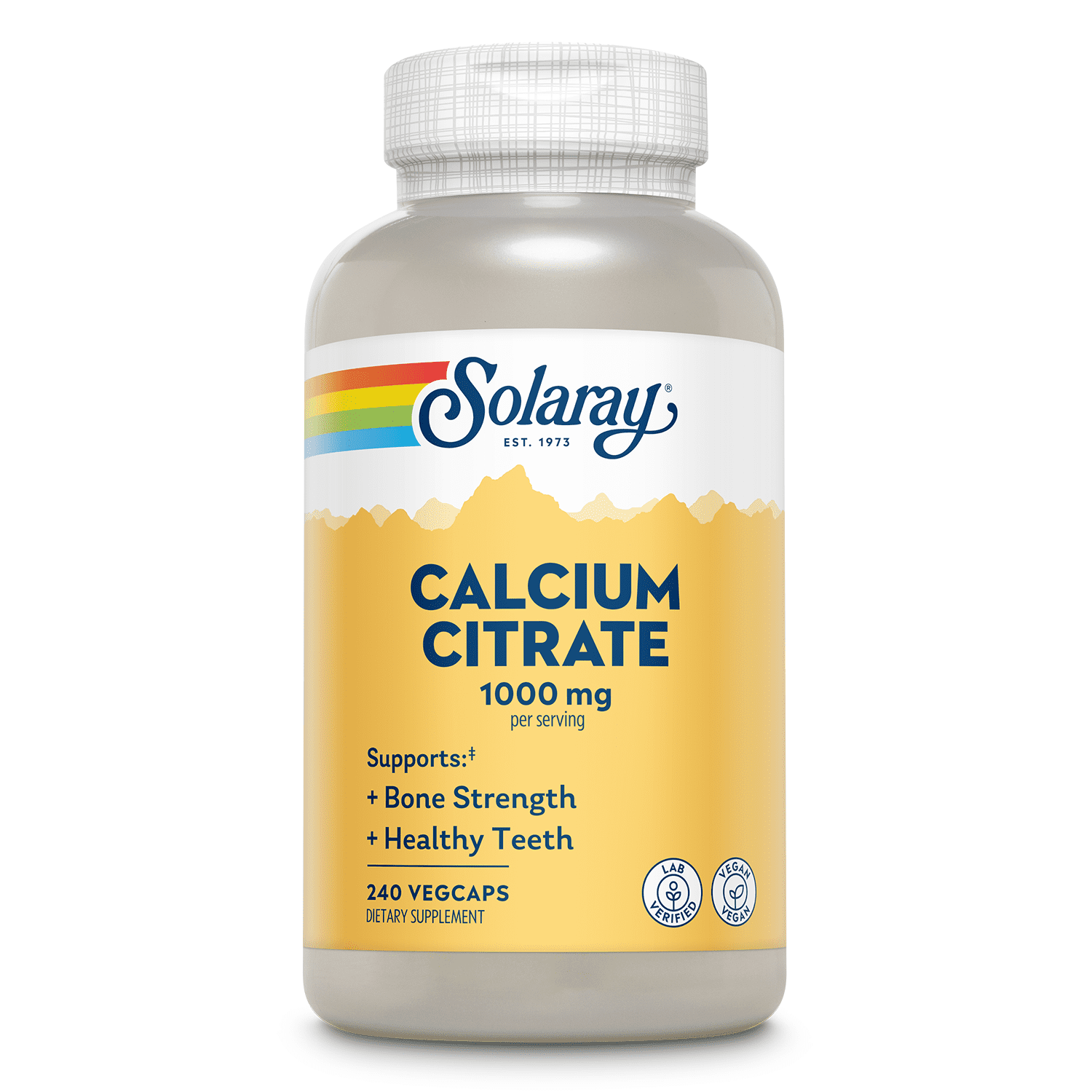 Solaray Calcium Citrate Complex | 1000 mg | 240 capsules