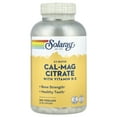 thumbnail image 1 of Solaray Calcium Magnesium Citrate 2:1 Ratio with Vitamin D2, Healthy Bone, Muscle & Nerve Support, 60 Serv, 360 VegCaps, 1 of 4