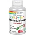 Solaray Childrens Vitamins & Minerals for Kids Great Black Cherry Flavor (120 Chews, 60 Serv