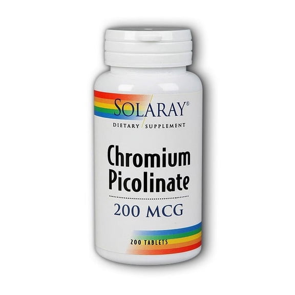Solaray Chromium Picolinate 200 mcg - 200 Tablets