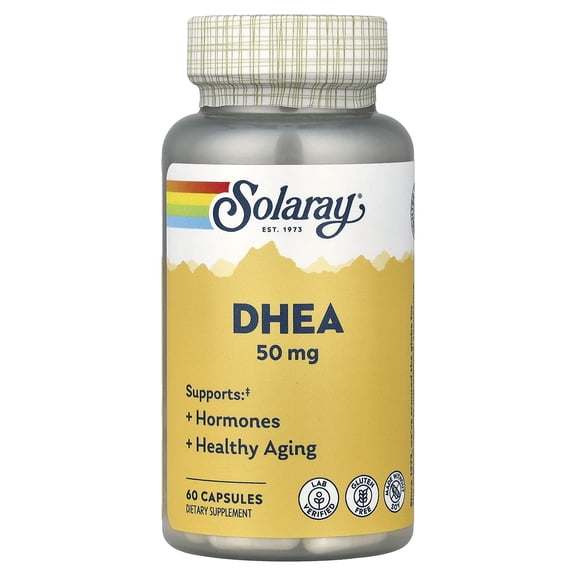 Solaray DHEA , 50 mg, 60 Capsules