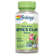 SOLARAY True Herbs Devil's Claw - Ancestral Supplements - 525mg Whole Herb Devil's Claw Root - Ancient Nutrition for Wellness Support - Non GMO, Vegan, Gluten Free, 60-Day Guarantee - 100 Servings