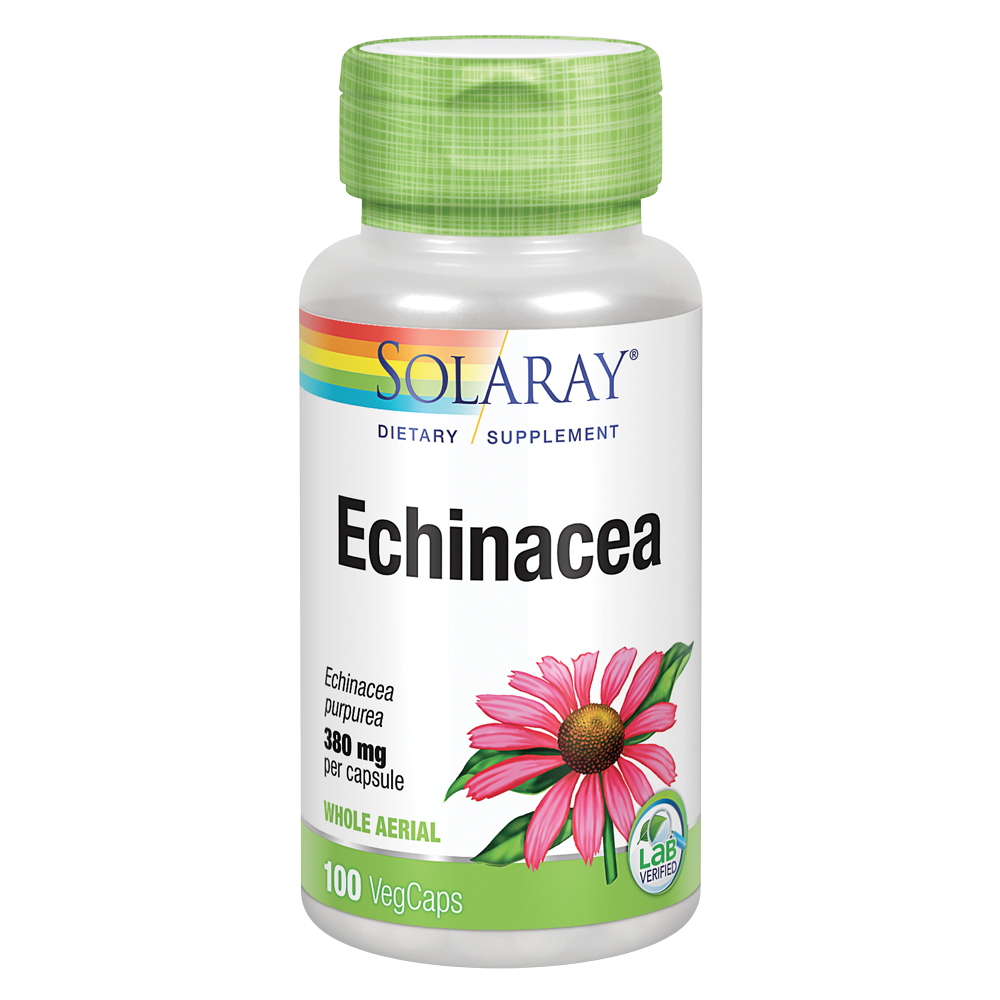 Solaray Echinacea Purpurea Aerial 380 mg Healthy Immune & Respiratory Function Support 50