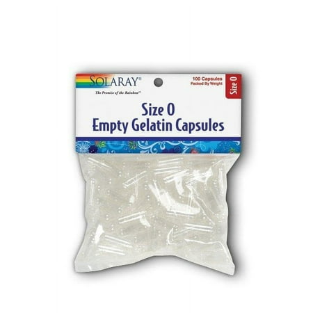 Solaray Empty Gelatin Capsules Size 0 100 Capsule