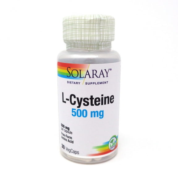 Free-Form L-Cysteine 500 mg By Solaray - 30  Capsules