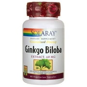 Solaray Ginkgo Biloba Extract 60 mg 60 Veg Caps